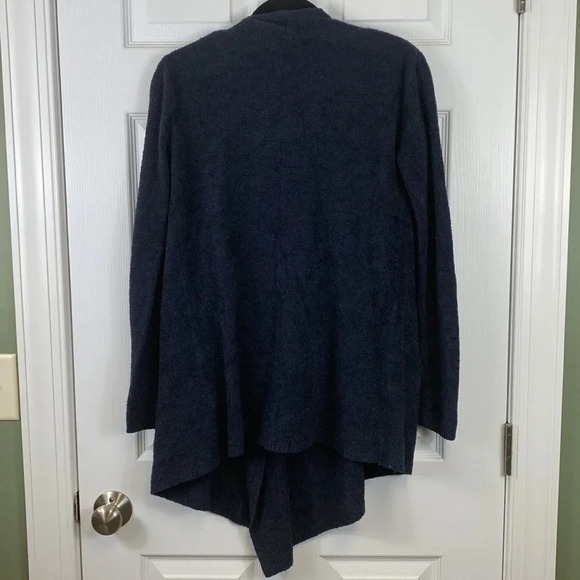 Barefoot dreams navy draped cardigan sz small / medium - Picture 7 of 9